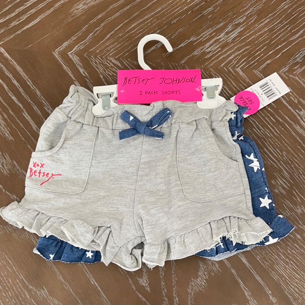 2 pack Betsy Johnson shorts